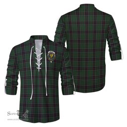 ScotsTee Shop Scottish Sinclair Hunting Clan Crest Tartan Mens Scottish Jacobite Ghillie Casual Shirt