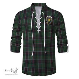 ScotsTee Shop Scottish Sinclair Hunting Clan Crest Tartan Mens Scottish Jacobite Ghillie Casual Shirt