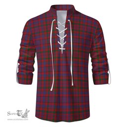 ScotsTee Shop Scottish Murray of Tullibardine Clan Tartan Mens Scottish Jacobite Ghillie Casual Shirt