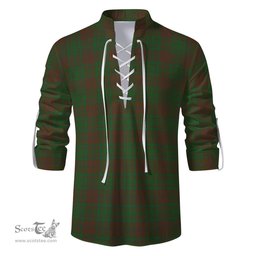 ScotsTee Shop Scottish MacAlister of Glenbarr Hunting Clan Tartan Mens Scottish Jacobite Ghillie Casual Shirt