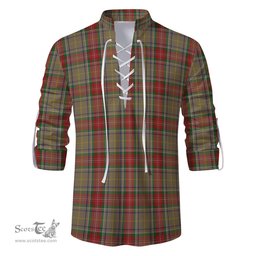 ScotsTee Shop Scottish Muirhead Old Clan Tartan Mens Scottish Jacobite Ghillie Casual Shirt