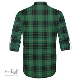 ScotsTee Shop Scottish MacArthur Ancient Clan Crest Tartan Mens Scottish Jacobite Ghillie Casual Shirt