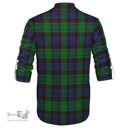 ScotsTee Shop Scottish Stewart Old Modern Clan Tartan Mens Scottish Jacobite Ghillie Casual Shirt