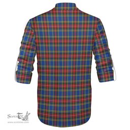 ScotsTee Shop Scottish MacBeth Clan Tartan Mens Scottish Jacobite Ghillie Casual Shirt