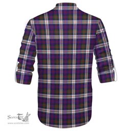 ScotsTee Shop Scottish MacDonald Dress Modern Clan Tartan Mens Scottish Jacobite Ghillie Casual Shirt