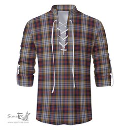 ScotsTee Shop Scottish MacInnes Ancient Hunting Clan Tartan Mens Scottish Jacobite Ghillie Casual Shirt