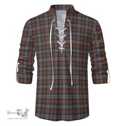 ScotsTee Shop Scottish Murray of Atholl Weathered Clan Tartan Mens Scottish Jacobite Ghillie Casual Shirt