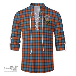 ScotsTee Shop Scottish MacLachlan Ancient Clan Crest Tartan Mens Scottish Jacobite Ghillie Casual Shirt