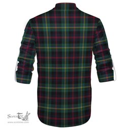 ScotsTee Shop Scottish Malcolm Modern Clan Tartan Mens Scottish Jacobite Ghillie Casual Shirt