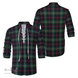 ScotsTee Shop Scottish Malcolm Modern Clan Tartan Mens Scottish Jacobite Ghillie Casual Shirt