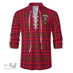 ScotsTee Shop Scottish Murray of Tulloch Modern Clan Crest Tartan Mens Scottish Jacobite Ghillie Casual Shirt