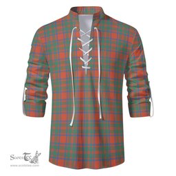 ScotsTee Shop Scottish MacIntosh Ancient Clan Tartan Mens Scottish Jacobite Ghillie Casual Shirt