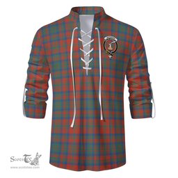 ScotsTee Shop Scottish Matheson Ancient Clan Crest Tartan Mens Scottish Jacobite Ghillie Casual Shirt