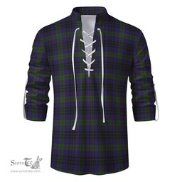 ScotsTee Shop Scottish Lumsden Hunting Clan Tartan Mens Scottish Jacobite Ghillie Casual Shirt