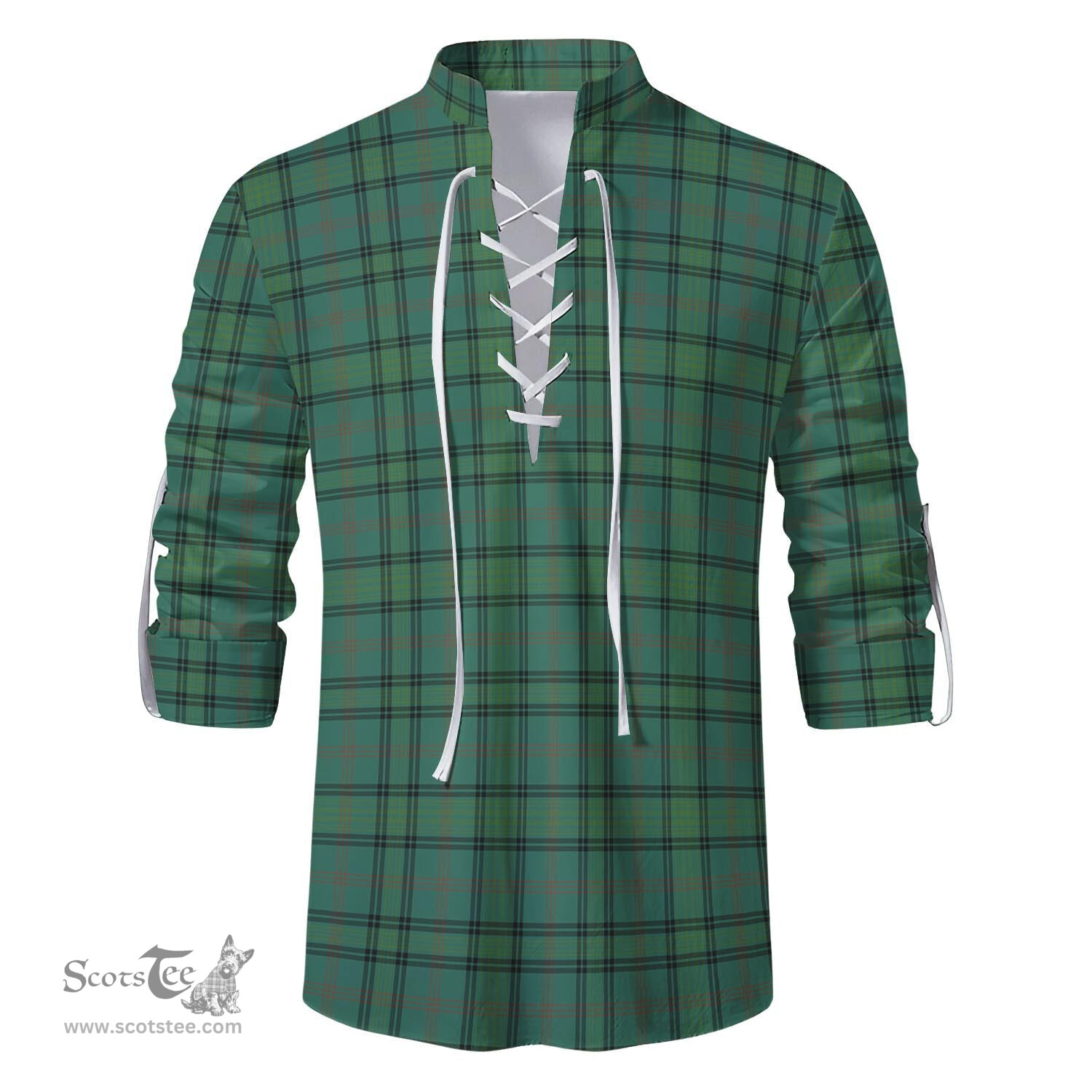 ScotsTee Shop Scottish Ross Hunting Ancient Clan Tartan Mens Scottish Jacobite Ghillie Casual Shirt