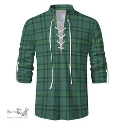 ScotsTee Shop Scottish Ross Hunting Ancient Clan Tartan Mens Scottish Jacobite Ghillie Casual Shirt
