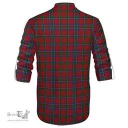 ScotsTee Shop Scottish Sinclair Clan Crest Tartan Mens Scottish Jacobite Ghillie Casual Shirt