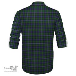 ScotsTee Shop Scottish Robertson Hunting Clan Tartan Mens Scottish Jacobite Ghillie Casual Shirt