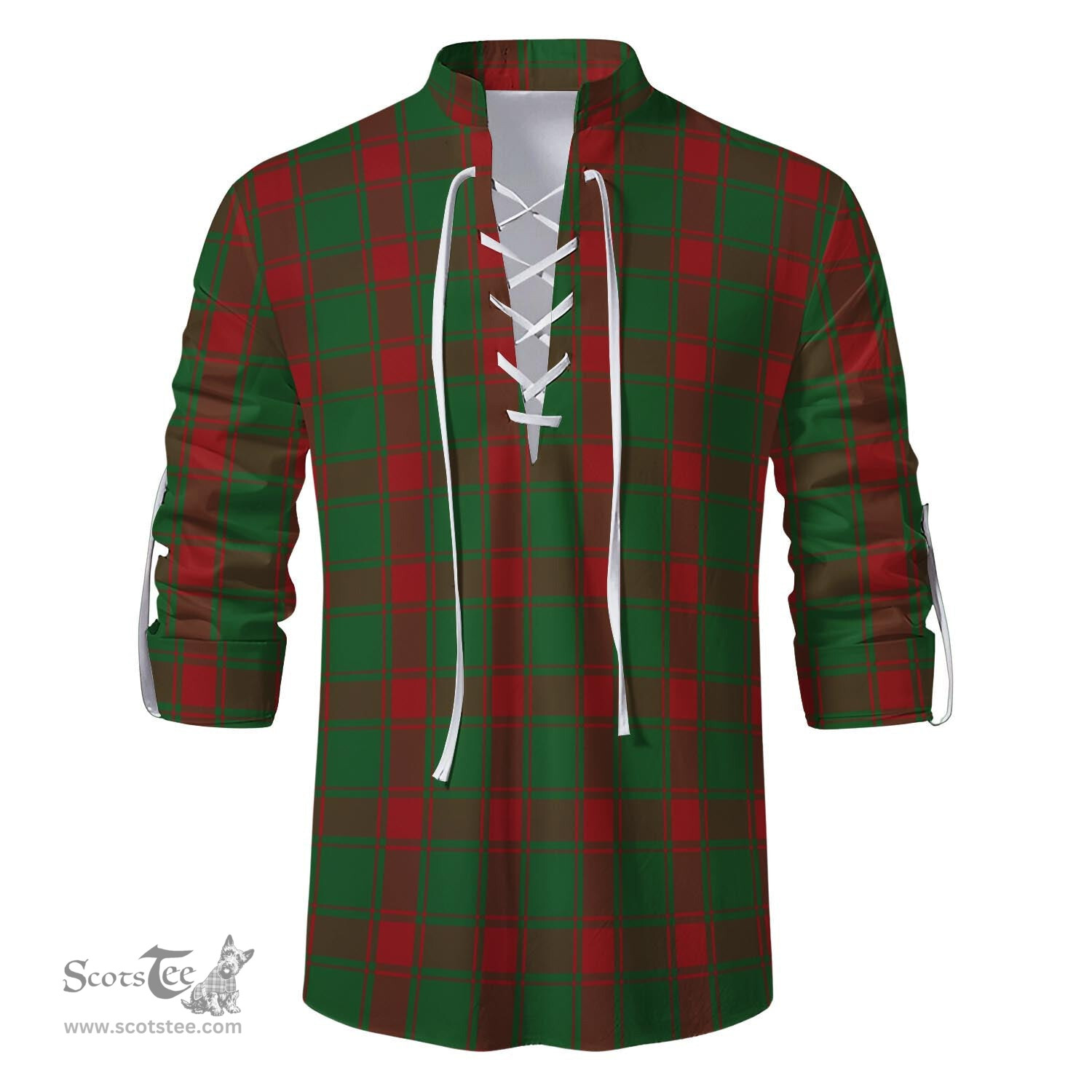 ScotsTee Shop Scottish Middleton Clan Tartan Mens Scottish Jacobite Ghillie Casual Shirt