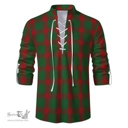 ScotsTee Shop Scottish Middleton Clan Tartan Mens Scottish Jacobite Ghillie Casual Shirt