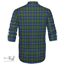 ScotsTee Shop Scottish MacLaren Ancient Clan Tartan Mens Scottish Jacobite Ghillie Casual Shirt