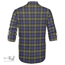 ScotsTee Shop Scottish Rennie Clan Tartan Mens Scottish Jacobite Ghillie Casual Shirt