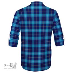 ScotsTee Shop Scottish McKerrell Clan Tartan Mens Scottish Jacobite Ghillie Casual Shirt
