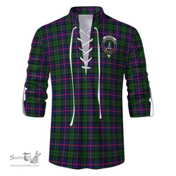 ScotsTee Shop Scottish Morrison Modern Clan Crest Tartan Mens Scottish Jacobite Ghillie Casual Shirt
