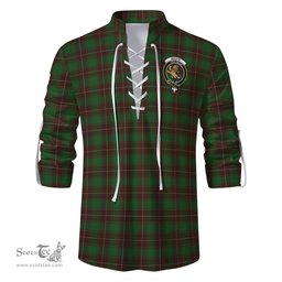 ScotsTee Shop Scottish MacFie Hunting Clan Crest Tartan Mens Scottish Jacobite Ghillie Casual Shirt