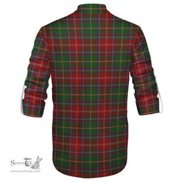 ScotsTee Shop Scottish Somerville Clan Tartan Mens Scottish Jacobite Ghillie Casual Shirt
