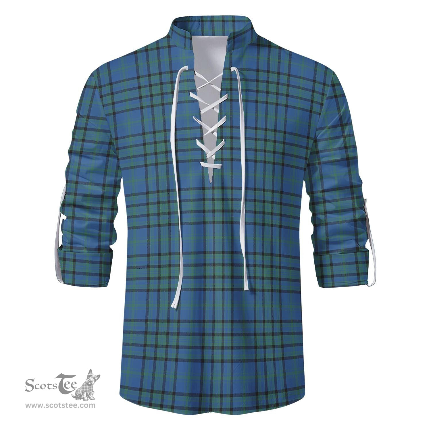 ScotsTee Shop Scottish Matheson Hunting Ancient Clan Tartan Mens Scottish Jacobite Ghillie Casual Shirt
