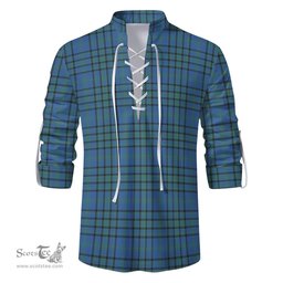 ScotsTee Shop Scottish Matheson Hunting Ancient Clan Tartan Mens Scottish Jacobite Ghillie Casual Shirt