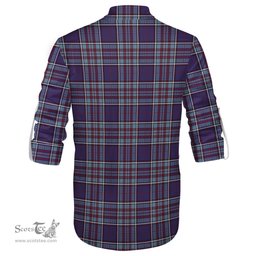ScotsTee Shop Scottish RCAF Clan Tartan Mens Scottish Jacobite Ghillie Casual Shirt