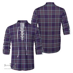 ScotsTee Shop Scottish RCAF Clan Tartan Mens Scottish Jacobite Ghillie Casual Shirt
