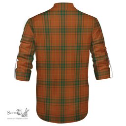 ScotsTee Shop Scottish Wolfe Clan Tartan Mens Scottish Jacobite Ghillie Casual Shirt