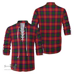 ScotsTee Shop Scottish Wauchope Clan Tartan Mens Scottish Jacobite Ghillie Casual Shirt