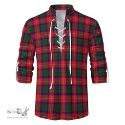 ScotsTee Shop Scottish Wauchope Clan Tartan Mens Scottish Jacobite Ghillie Casual Shirt