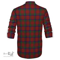 ScotsTee Shop Scottish Robertson Clan Tartan Mens Scottish Jacobite Ghillie Casual Shirt