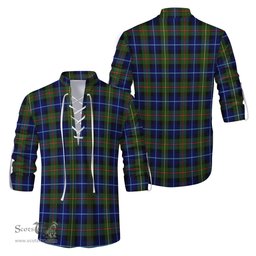 ScotsTee Shop Scottish Smith Modern Clan Tartan Mens Scottish Jacobite Ghillie Casual Shirt