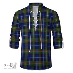 ScotsTee Shop Scottish Smith Modern Clan Tartan Mens Scottish Jacobite Ghillie Casual Shirt