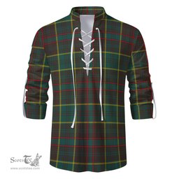ScotsTee Shop Scottish Ontario Province Canada Clan Tartan Mens Scottish Jacobite Ghillie Casual Shirt