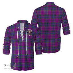 ScotsTee Shop Scottish Wardlaw Modern Clan Crest Tartan Mens Scottish Jacobite Ghillie Casual Shirt