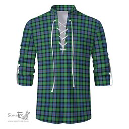 ScotsTee Shop Scottish Murray of Atholl Ancient Clan Tartan Mens Scottish Jacobite Ghillie Casual Shirt