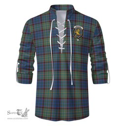 ScotsTee Shop Scottish Nicolson Hunting Ancient Clan Crest Tartan Mens Scottish Jacobite Ghillie Casual Shirt