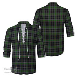 ScotsTee Shop Scottish Webster Clan Tartan Mens Scottish Jacobite Ghillie Casual Shirt