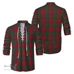ScotsTee Shop Scottish Stewart of Appin Clan Tartan Mens Scottish Jacobite Ghillie Casual Shirt