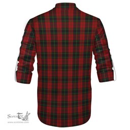 ScotsTee Shop Scottish Rosser of Wales Clan Tartan Mens Scottish Jacobite Ghillie Casual Shirt