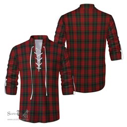 ScotsTee Shop Scottish Rosser of Wales Clan Tartan Mens Scottish Jacobite Ghillie Casual Shirt