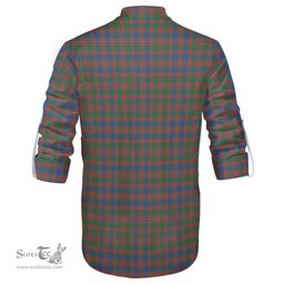 ScotsTee Shop Scottish MacIntyre Ancient Clan Tartan Mens Scottish Jacobite Ghillie Casual Shirt