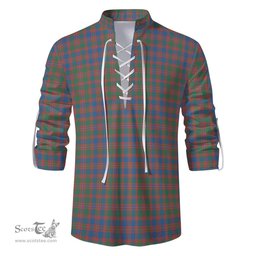 ScotsTee Shop Scottish MacIntyre Ancient Clan Tartan Mens Scottish Jacobite Ghillie Casual Shirt